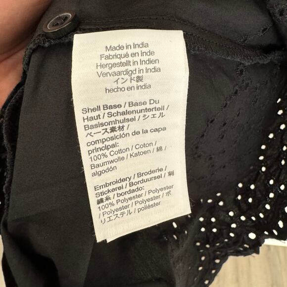 J Crew Jolie Eyelet Cotton Poplin Button Up Mini Dress US Women's XS New - Picture 4 of 7